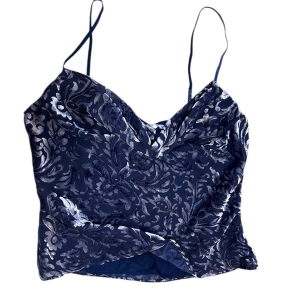 New Majorelle Women’s Velvet Cami Tank Top 90s Style Size Small - Picture 2 of 16